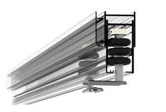 sacada de vidro deslizante