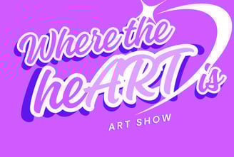 Where the heART is Art Show logo