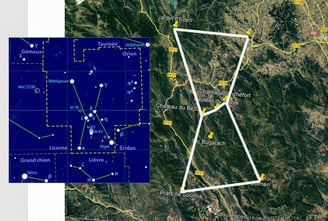 Constellation d'Orion en Languedoc