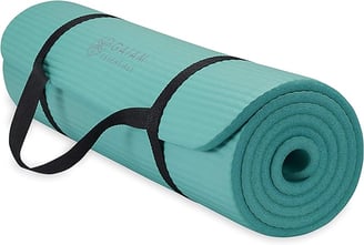 a yoga mat with a yoga mat and a yoga mat