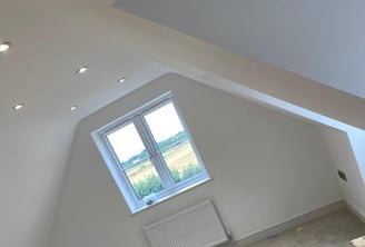 Completed loft conversion in Worcester turned into a spacious bedroom