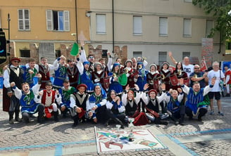 Gruppo Borgo Veneto al completo durante le premiazioni