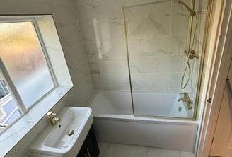 New bathroom installed by local Worcester plumbers