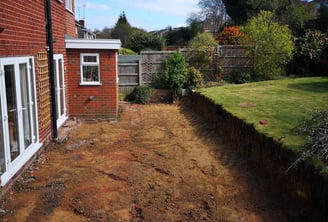 garden excavated in west brom