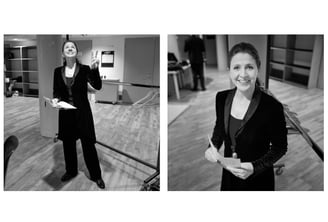 Conductor Kristiina Poska backstage in TivoliVredenbrug Utrecht photo by Peter Tra