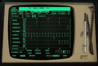 Monitor Fairlight CMI 1 - real time music composer computer monitor