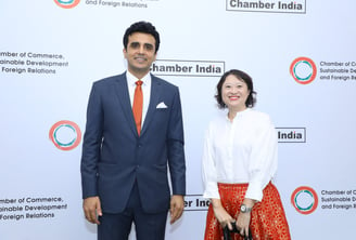 Diplomat from Singapore at Chamber India Event