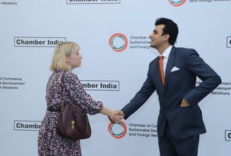 Diplomat from Poland at Chamber India Event