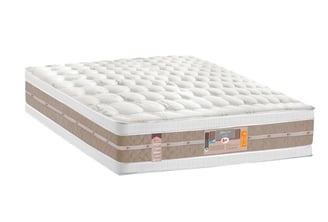 a mattress with a mattress and a pillow