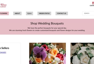Web Design Project for Tulips & Roses