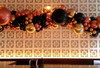 balloons garland for Hilton hotel London