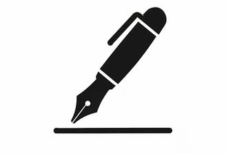 a pen and ink pen on a white background