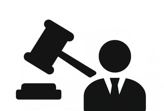 a judge's gavel with a hammer hammer and a gavel