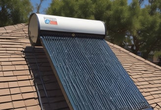 A field of solar panels is positioned under a clear blue sky. The panels are arranged in rows, capturing sunlight efficiently. The sleek, reflective surface of the panels gives a modern and clean look.