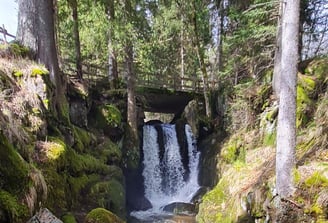 Ganz oben an den Wasserfällen in Menzenschwand