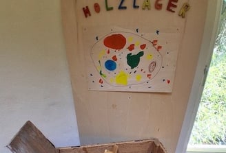 Holzreste in Kiste zur freien Verfügung