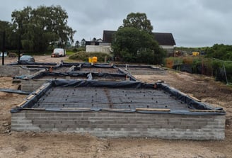 Foundations for a new built house