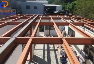 telhado em estrutura metálica