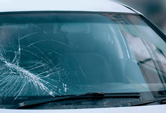 Cracked windshield