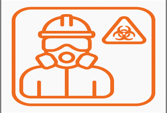Certified asbestos remediation contractors using proper containment procedures in commercial removal
