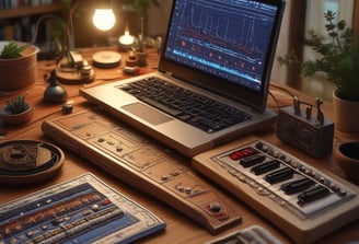 photo of person adjusting audio mixer