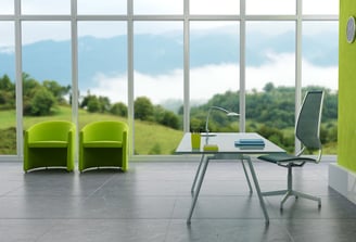 Professional Office with clear window view