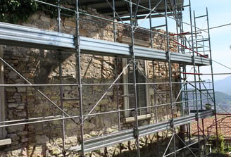 Struttura in costruzione per nuova abitazione in provincia di Bergamo
