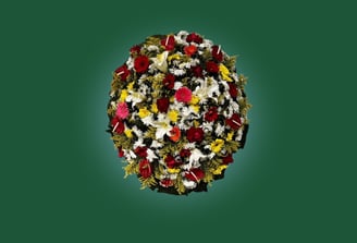 Imagem de coroa de flores B luxo do grupo maya do serviço funerário de são paulo 
