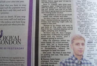 The Sun newspaper teencampsuk benefit families