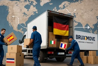 Déménagement international En Europe et à l’étranger