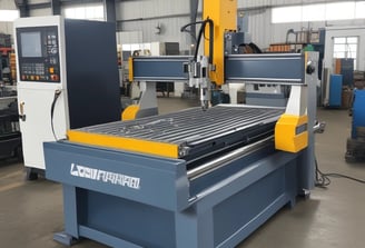 A close-up view of a sewing machine needle and presser foot, showcasing the intricate metal parts and threading mechanism against a textured background. The focus is on the metallic components, highlighting the precision and craftsmanship involved in sewing.