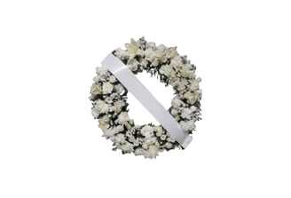 Imagem mostra coroa de flores da Velar em São Paulo