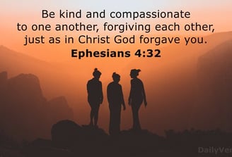 just as in Christ God forgave you