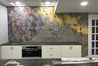 plaster and painted decorative wall finish by marcine in warrington pa