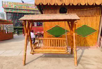 Sarpanch Restaurant Bareilly - Jhoola for sitting and kids entertainment