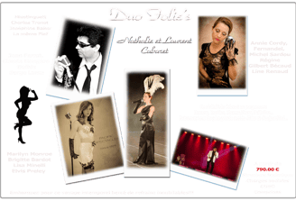 Spectacle de Variétés Cabaret Music-Hall avec le Duo Pacific charme humour émotion au programme