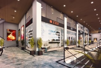 century business park, shoppping arcade, shops