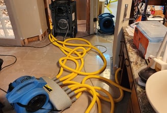 Structural drying after a flood