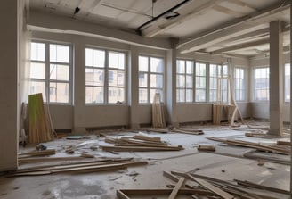 A person wearing a red shirt is standing near a gate, holding a broom and cleaning the sidewalk. A black sedan is parked behind the gate, next to a brick building. Trees with green leaves provide shade, and a small orange object, possibly a toolbox, is on the ground nearby.