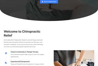 chiropractor landing page google ads