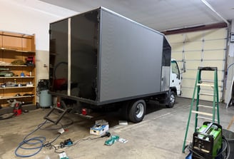 Almost finished rear sideview Led truck