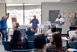 a group of people being part of a show by Bay Area mentalist David Martinez