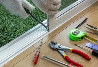 patio door track and roller fix or replace 