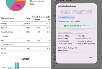 GNX Fit Nutrition Planner