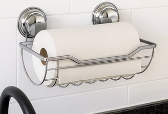 custom suction paper roll holder for kitchen storage solution from Chinese supplier