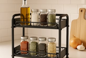 custom kitchen shelf for kitchen storage solution