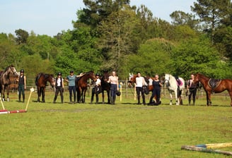 photo de groupe d'un stage de TREC