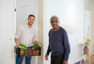 assisting elders and seniors with shopping