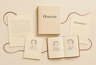 Des portraits et des textes sont unis par le fil de la biographie