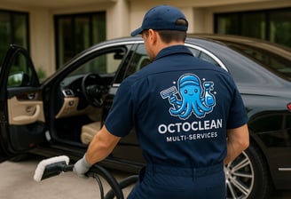 Nettoyage siège auto OctoClean à La Ferté-Alais – résultat avant/après